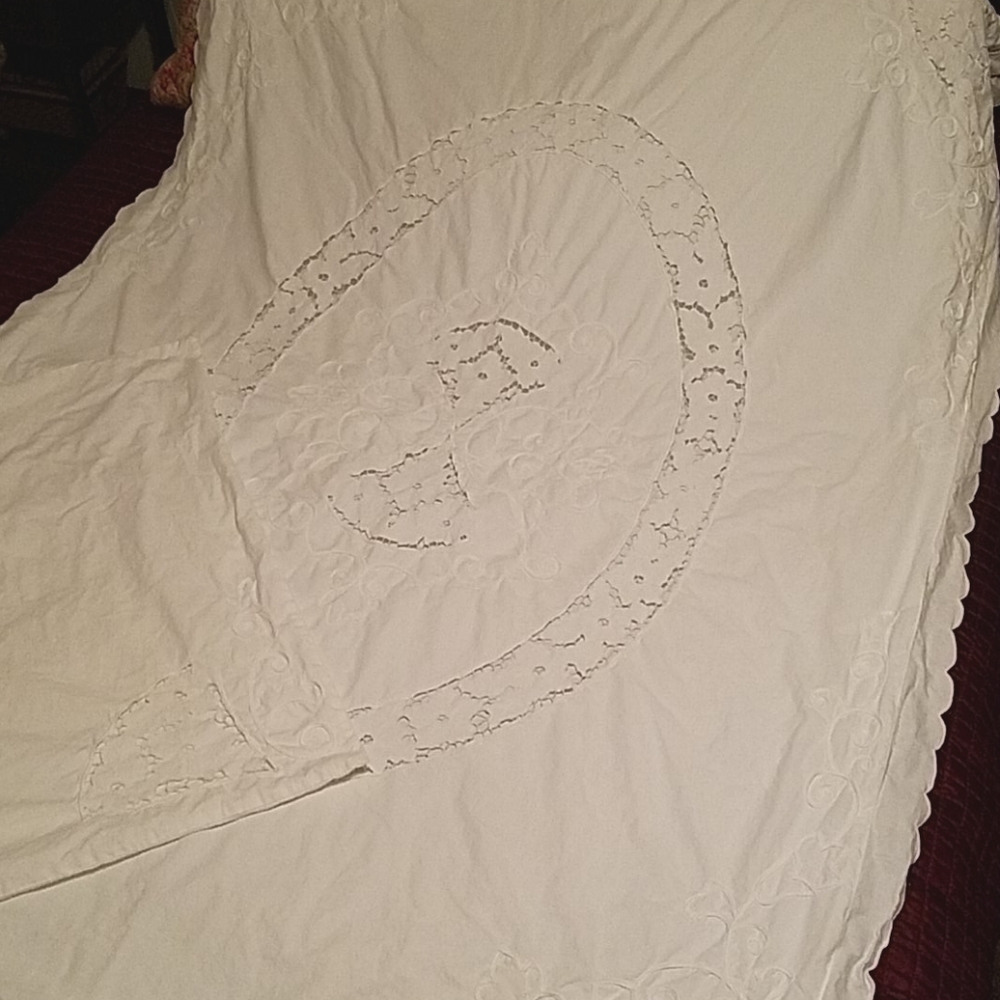 Set of Vintage German cotton duvets & pillowcases